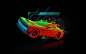 S_T_A_O_W_M_R_I_T_B : Slightly  twisted  automotive  objects  with  mirrored  reflections  in  the  background