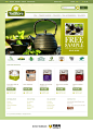 茶叶网站模板设计欣赏_食品网页截屏_黄蜂网