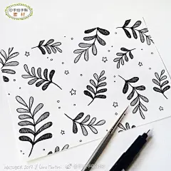 简单的黑白简笔画
ins：mywhisperedcolors via @黑白插画装饰画 ​​​​