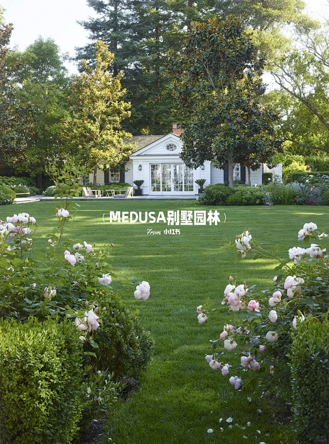 法式风｜唯美别墅花园景观 - 小红书-花瓣网