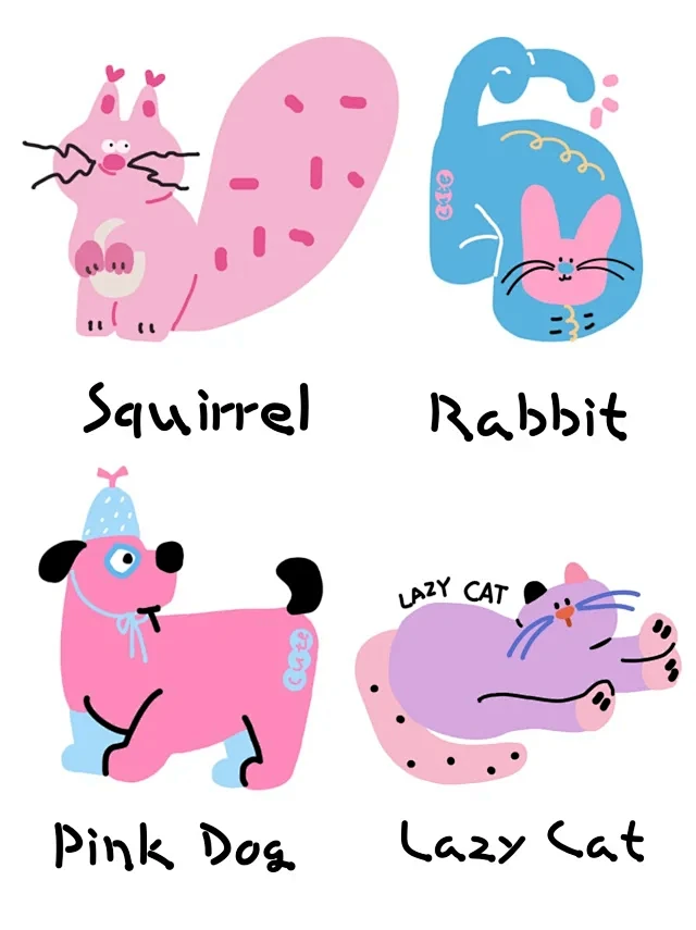 我的早C晚A长这样|英文字母动物插画系列