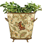 Porcelain Planter With Bronze Ormolu traditional-indoor-pots-and-planters