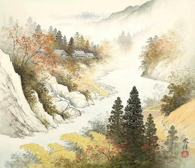 [60P]风和物语-描绘日本乡村生活油画...