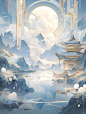 巨浪滔天 天水灌入人间巨浪翻涌