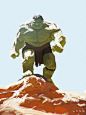 Planet Hulk sketch, ryan lang : Fan art sketch of Planet hulk.
