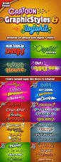 All for graphics and design: Cartoon Graphic Styles and Logo Kit