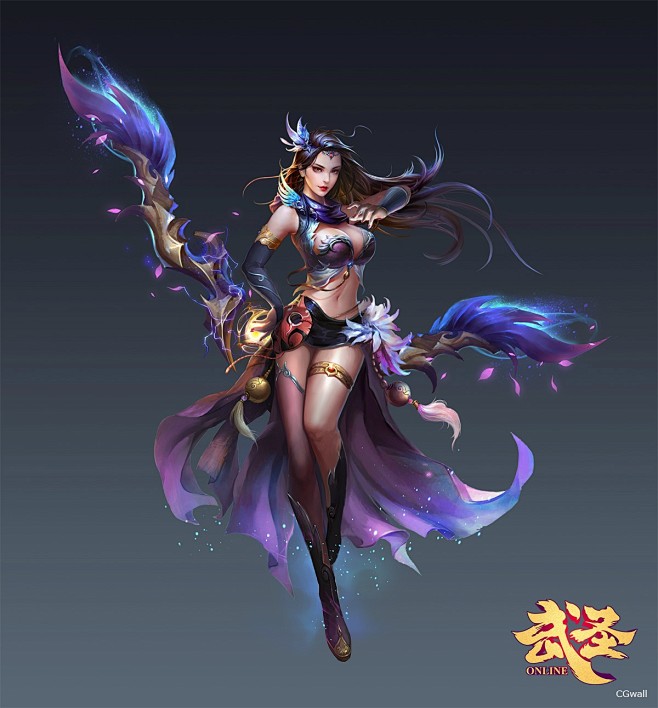 CGwall游戏原画网站_弓箭手