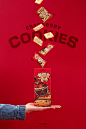 【三只松鼠·蔓越莓曲奇】零食包装Cookies（snacks）packaging : 【蔓越莓曲奇】-每日零食，大颗粒蔓越莓包裹在饼干中，片片诱人，清新酥脆。—[Cranberry Cookies] - Daily snacks, large grains of cranberries wrapped in biscuits, slices attractive, fresh and crisp.