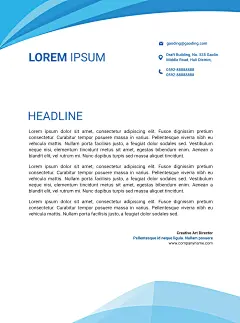 简约扁平商务企业宣传单页