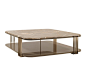 Low coffee table with storage space KASSEL | Coffee table by VOLPI