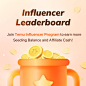 Join the Temu Influencer Program to earn more！

Over 1000 influencers have earned  Seeding Balance via the TEMU Influencer program! Joxxxx.h4 ranked first, earning up to $1,320.00 seeding balance!

Over 500 influencers have withdrawn successfully via the 