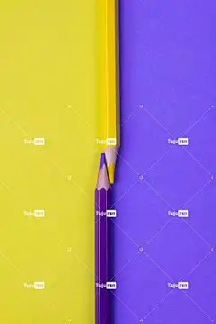 彩色铅笔 美丽的壁纸 蓝色的 黄色 铅笔 艺术 调色板 设计