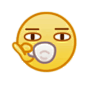 吃口茶小黄脸 emoji 小表情