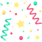 Confetti 3D Icon