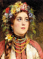 20150627144457!Russian_beauty_in_summer_garland_by_Konstantin_Makovsky.jpg (664×900)