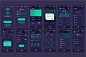 Set of UI, UX, GUI screens Cryptocurrency app flat design template for mobile apps, responsive website wireframes. Web design UI