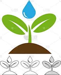植物群,计算机图标,生物学,农业,清新,环境,植物,秧苗,离开,花