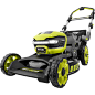 RYOBI 21 in. 40-Volt Brushless Lithium-Ion Cordless SMART TREK Self-Propelled Walk Behind Mower with 6.0Ah Battery and Charger-RY40LM10-Y - The Home Depot