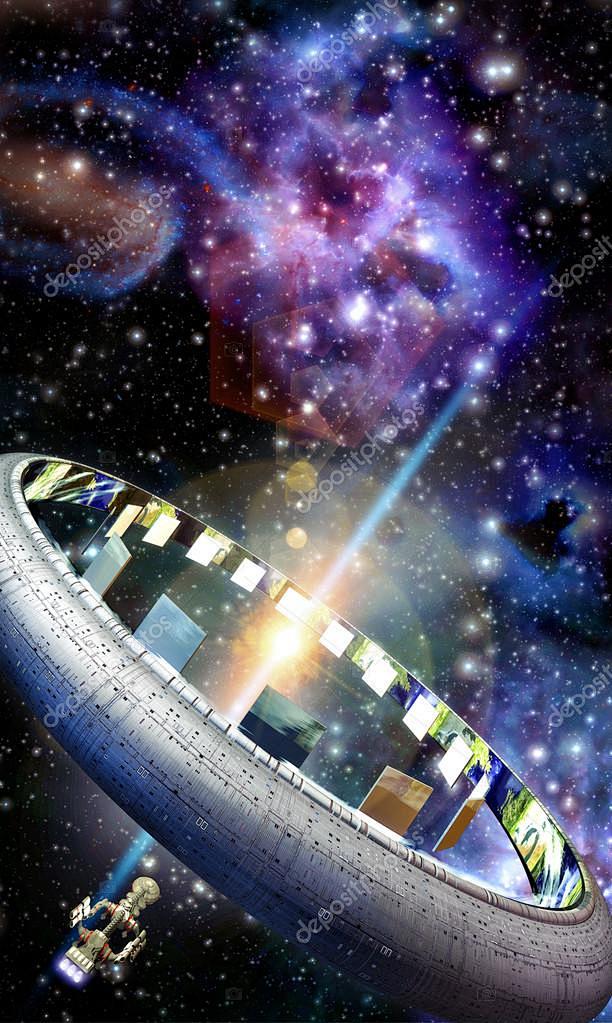 太空飞船外星世界后裔3d图