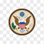 美国白头鹰徽章LOGOpng图标元素➤来自 PNG搜索网 pngss.com 免费免扣png素材下载！USA#美国徽章#美国#美图标志#美国logo#美国联邦标志#