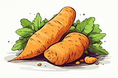 传统美食手绘红薯番薯粗粮食物插画