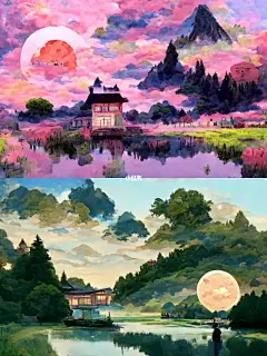 崽崽新画的绝美童话秘境壁纸～好心动！！