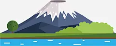 矢量图水边的美丽大山_新图网 https://ixintu.com 矢量图 大山 风景 漂亮 宏伟 壮观 卡通手绘