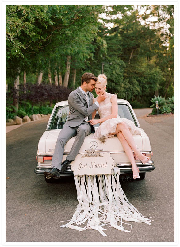 wedding getaway car