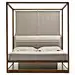 Ira Canopy Bed  Contemporary, Wood, Upholstery  Fabric, Bed by Trammell Gagne