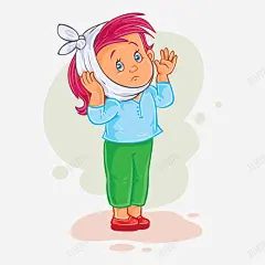 卡通受伤的女孩矢量图 萌 难过 元素 免抠png 设计图片 免费下载 页面网页 平面电商 创意素材