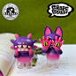 TOYSREVIL 在 Instagram 上发布：“#toynews #onTOYSREVIL: https://bit.ly/3rybZaa #StrangecatToys Exclusive ONIGIRI & MACARONI Chesire Editions by #GrapeBrain for Dec…”