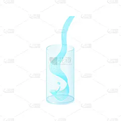 玻璃杯,矢量,水,饮料,湿,寒冷,苏打,纯净,清新,背景分离