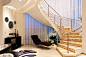 别墅室内装修效果图大全2013图片之客厅楼梯—土拨鼠装饰设计门户1