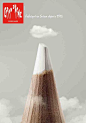 I like how they used the tip of the pencil to recreate the shape of a mountain - thus providing new persepctive