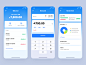 Financial application app ux design ui