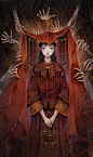 鬼新娘_无敌阿贡__插画师作品_涂鸦王国gracg.com
