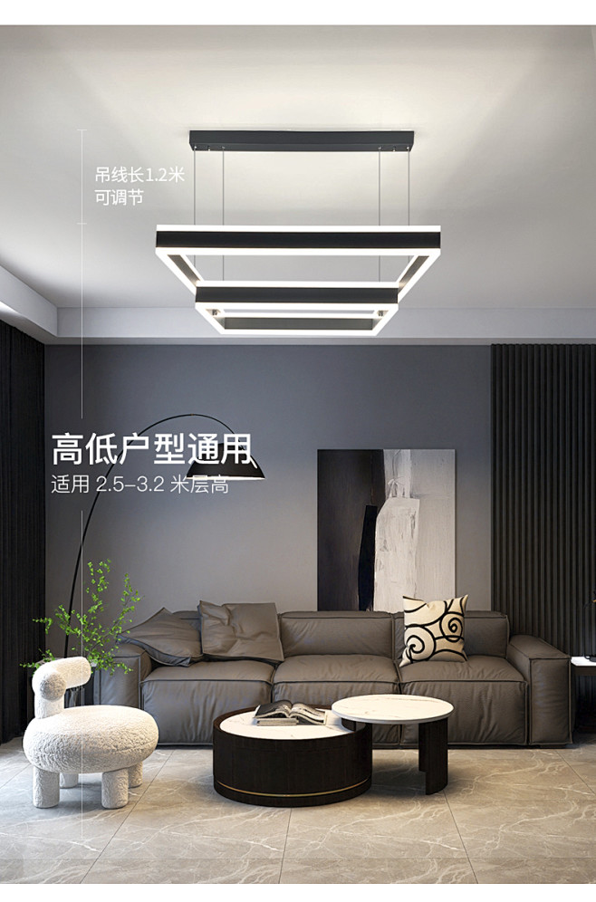极简客厅灯主灯2022年新款广东中山灯具...