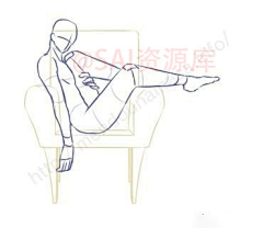 _花生oo采集到人物动态透视参考