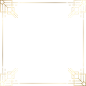 欧式贵族边框古典金色装饰线条线框画框PNG免抠AI矢量素材
