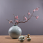 新中式冰裂纹陶瓷花瓶花艺花器家居饰品样板间餐厅桌面摆件-淘宝网