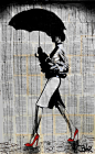 Saatchi Art Artist: Loui Jover; Ink 2013 Drawing "up town girl (SOLD)"