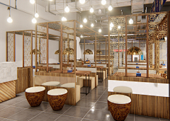 Ⅴeronica采集到VI-餐饮店内布置