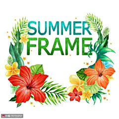 彩色鲜花夏日色彩写实手绘夏季插画图片下载-优图网