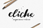 Cliche: A Beautiful Hand-Lettered Brush Font - only $7! - MightyDeals