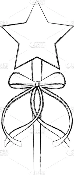 公主,魔杖,蝴蝶结,缎带,可爱的,粉色,纺织品,图像,腮须,装饰