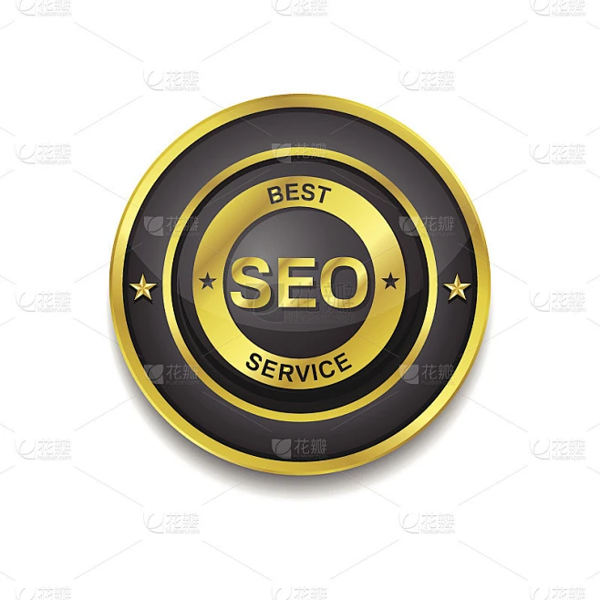 SEO黄金矢量图标按钮