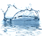 真实水滴浪花水珠水花浪花冰块雨滴透明免抠PNG图案 PS设计素材 (95
