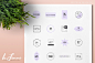 250个女性风格品牌Logo模板 250 Feminine Logos Pack – 设计小咖