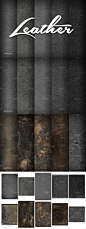 皮革材质背景 Mixed Leather Textures_