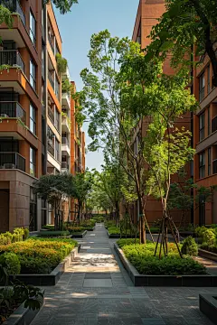 现代商业住宅小区效果图